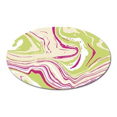 Vector Vivid Marble Pattern 6 Oval Magnet by goljakoff