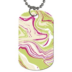 Vector Vivid Marble Pattern 6 Dog Tag (two Sides) by goljakoff