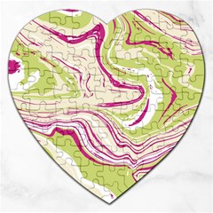 Vector Vivid Marble Pattern 6 Jigsaw Puzzle (heart) by goljakoff