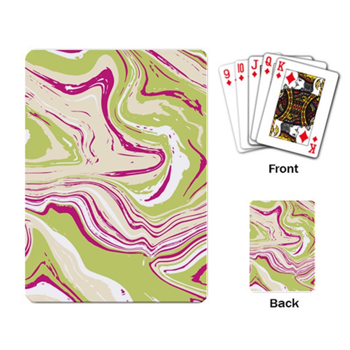 Vector Vivid Marble Pattern 6 Playing Cards Single Design (Rectangle)