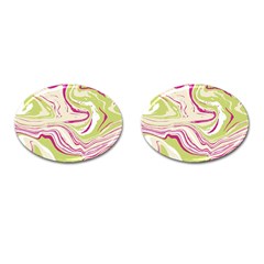 Vector Vivid Marble Pattern 6 Cufflinks (oval) by goljakoff