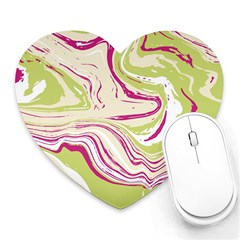 Vector Vivid Marble Pattern 6 Heart Mousepads by goljakoff