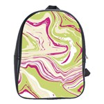 Vector Vivid Marble Pattern 6 School Bag (Large) Front