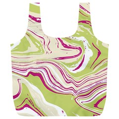 Vector Vivid Marble Pattern 6 Full Print Recycle Bag (xl) by goljakoff