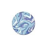 Blue Vivid Marble Pattern Golf Ball Marker (10 pack) Front