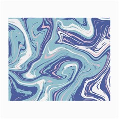 Blue Vivid Marble Pattern Small Glasses Cloth by goljakoff