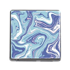 Blue Vivid Marble Pattern Memory Card Reader (square 5 Slot) by goljakoff