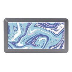 Blue Vivid Marble Pattern Memory Card Reader (mini) by goljakoff