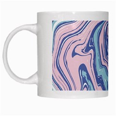 Blue Vivid Marble Pattern 10 White Mugs by goljakoff