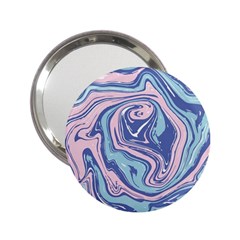 Blue Vivid Marble Pattern 10 2 25  Handbag Mirrors by goljakoff