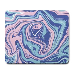 Blue Vivid Marble Pattern 10 Large Mousepads by goljakoff