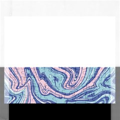 Blue Vivid Marble Pattern 10 Rectangular Jigsaw Puzzl by goljakoff