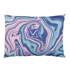 Blue Vivid Marble Pattern 10 Pillow Case by goljakoff