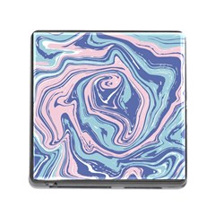 Blue Vivid Marble Pattern 10 Memory Card Reader (square 5 Slot) by goljakoff