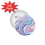 Rose and blue Vivid Marble Pattern 11 1.75  Buttons (100 pack)  Front