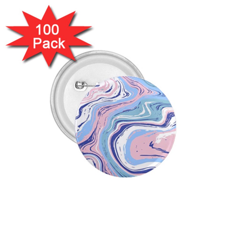 Rose and blue Vivid Marble Pattern 11 1.75  Buttons (100 pack) 