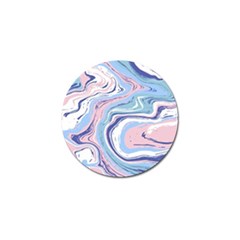 Rose And Blue Vivid Marble Pattern 11 Golf Ball Marker by goljakoff