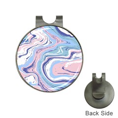 Rose And Blue Vivid Marble Pattern 11 Hat Clips With Golf Markers by goljakoff