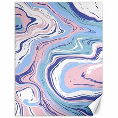 Rose And Blue Vivid Marble Pattern 11 Canvas 18  X 24  by goljakoff