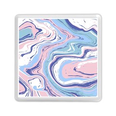 Rose And Blue Vivid Marble Pattern 11 Memory Card Reader (square) by goljakoff