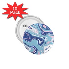 Blue Vivid Marble Pattern 12 1 75  Buttons (10 Pack) by goljakoff