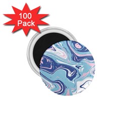 Blue Vivid Marble Pattern 12 1 75  Magnets (100 Pack)  by goljakoff