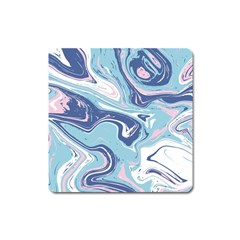 Blue Vivid Marble Pattern 12 Square Magnet by goljakoff