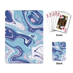 Blue Vivid Marble Pattern 12 Playing Cards Single Design (rectangle) by goljakoff