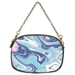 Blue Vivid Marble Pattern 12 Chain Purse (two Sides) by goljakoff