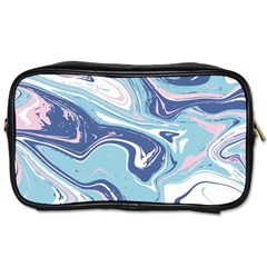 Blue Vivid Marble Pattern 12 Toiletries Bag (one Side) by goljakoff