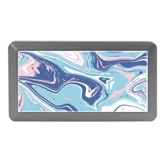 Blue Vivid Marble Pattern 12 Memory Card Reader (mini) by goljakoff