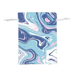 Blue Vivid Marble Pattern 12 Lightweight Drawstring Pouch (m) by goljakoff