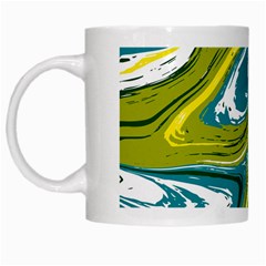 Vector Vivid Marble Pattern 13 White Mugs by goljakoff