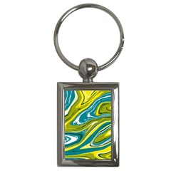 Vector Vivid Marble Pattern 13 Key Chain (rectangle) by goljakoff