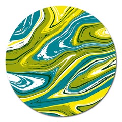 Vector Vivid Marble Pattern 13 Magnet 5  (round) by goljakoff