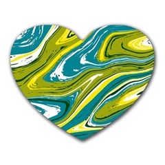 Vector Vivid Marble Pattern 13 Heart Mousepads by goljakoff