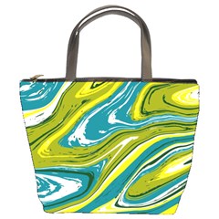 Vector Vivid Marble Pattern 13 Bucket Bag by goljakoff