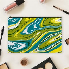 Vector Vivid Marble Pattern 13 Cosmetic Bag (large) by goljakoff