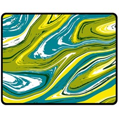 Vector Vivid Marble Pattern 13 Fleece Blanket (medium)  by goljakoff