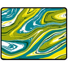 Vector Vivid Marble Pattern 13 Double Sided Fleece Blanket (medium)  by goljakoff