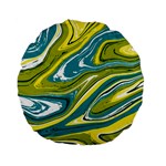 Vector Vivid Marble Pattern 13 Standard 15  Premium Flano Round Cushions Front