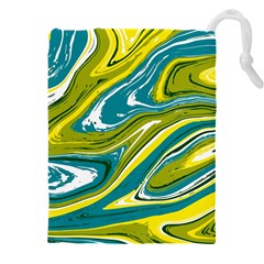 Vector Vivid Marble Pattern 13 Drawstring Pouch (4xl) by goljakoff