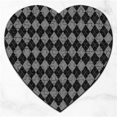 Black Diamonds Jigsaw Puzzle (heart)