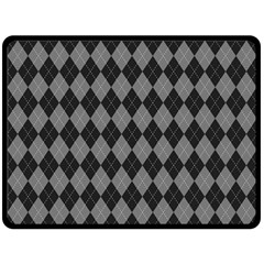 Black Diamonds Double Sided Fleece Blanket (large)  by ArtsyWishy