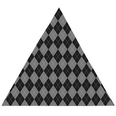 Black Diamonds Wooden Puzzle Triangle