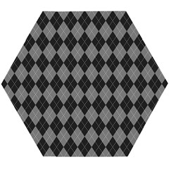 Black Diamonds Wooden Puzzle Hexagon