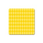 Yellow Diamonds Magnet (Square) Front