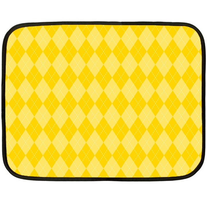 Yellow Diamonds Fleece Blanket (Mini)