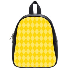 Yellow Diamonds School Bag (small) by ArtsyWishy