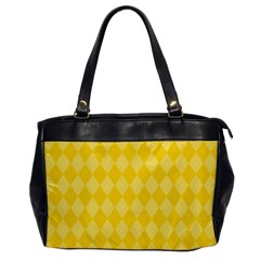 Yellow Diamonds Oversize Office Handbag by ArtsyWishy